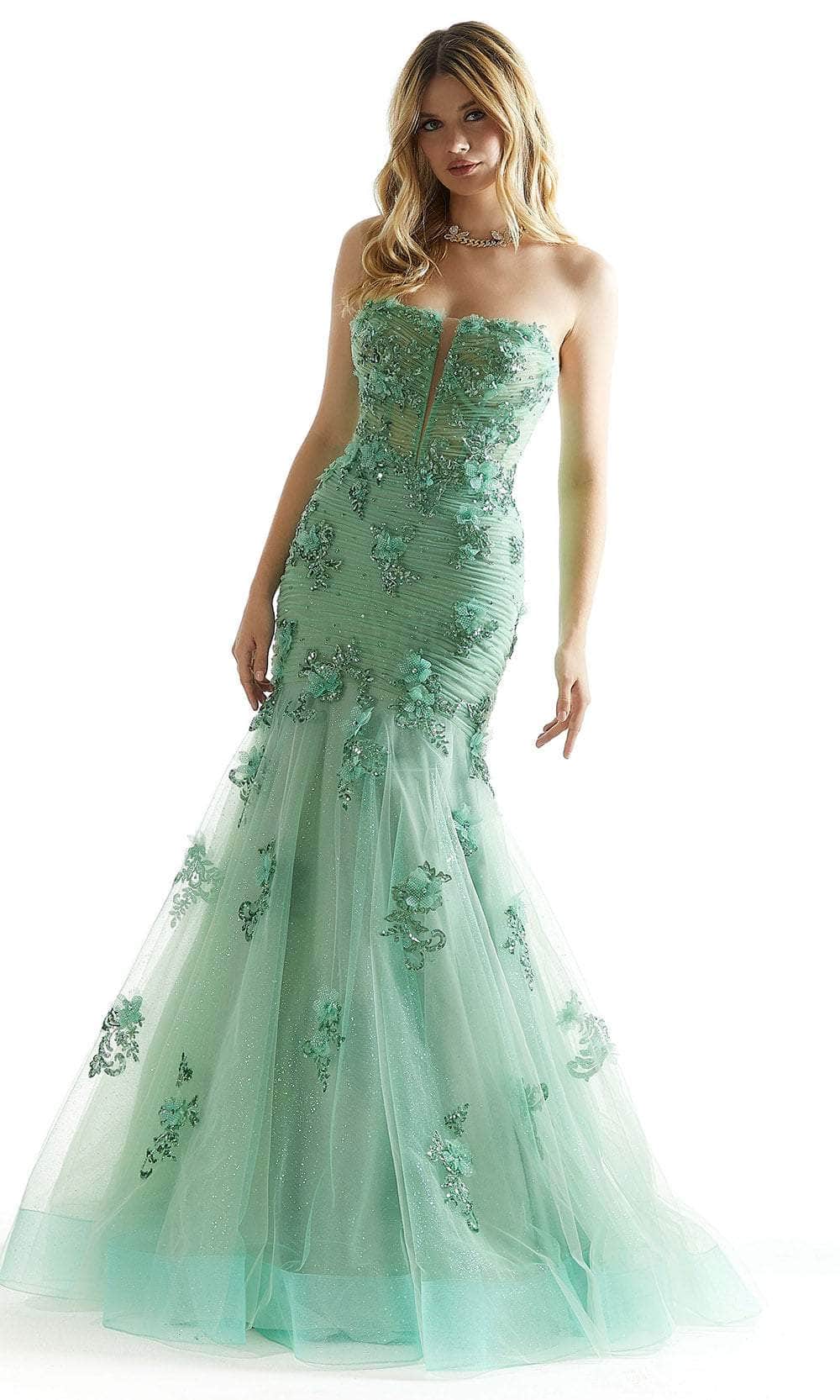 Mori Lee 49008 - Ruched Mermaid Prom Dress - designer prom dress at Silhouette Dresses