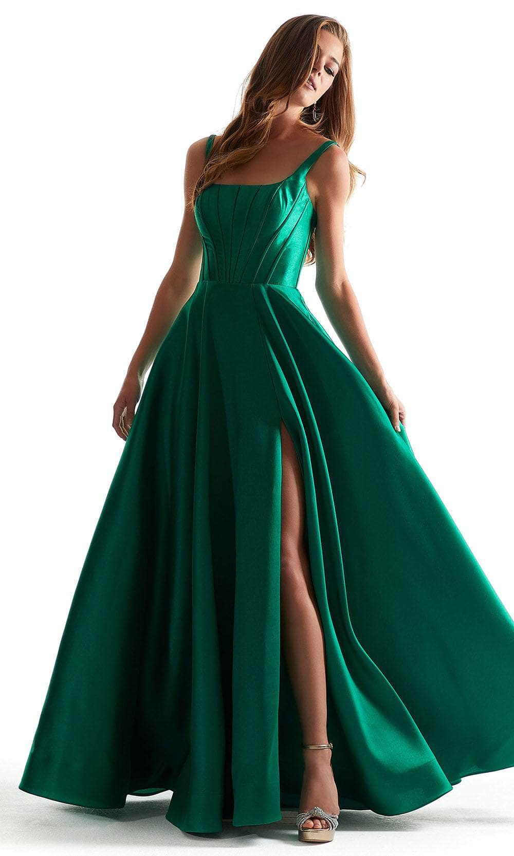 Mori Lee 49020 - Satin Corset Bodice - view 4