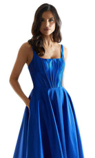 Mori Lee 49020 - Satin Corset Bodice - detail view