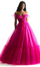 Mori Lee 49022 - Ribbon Off-Shoulder Ballgown - view 5