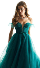 Mori Lee 49022 - Ribbon Off-Shoulder Ballgown - view 4