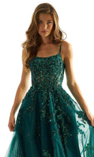 Mori Lee 49023 - Scoop Corset Prom Dress - detail view