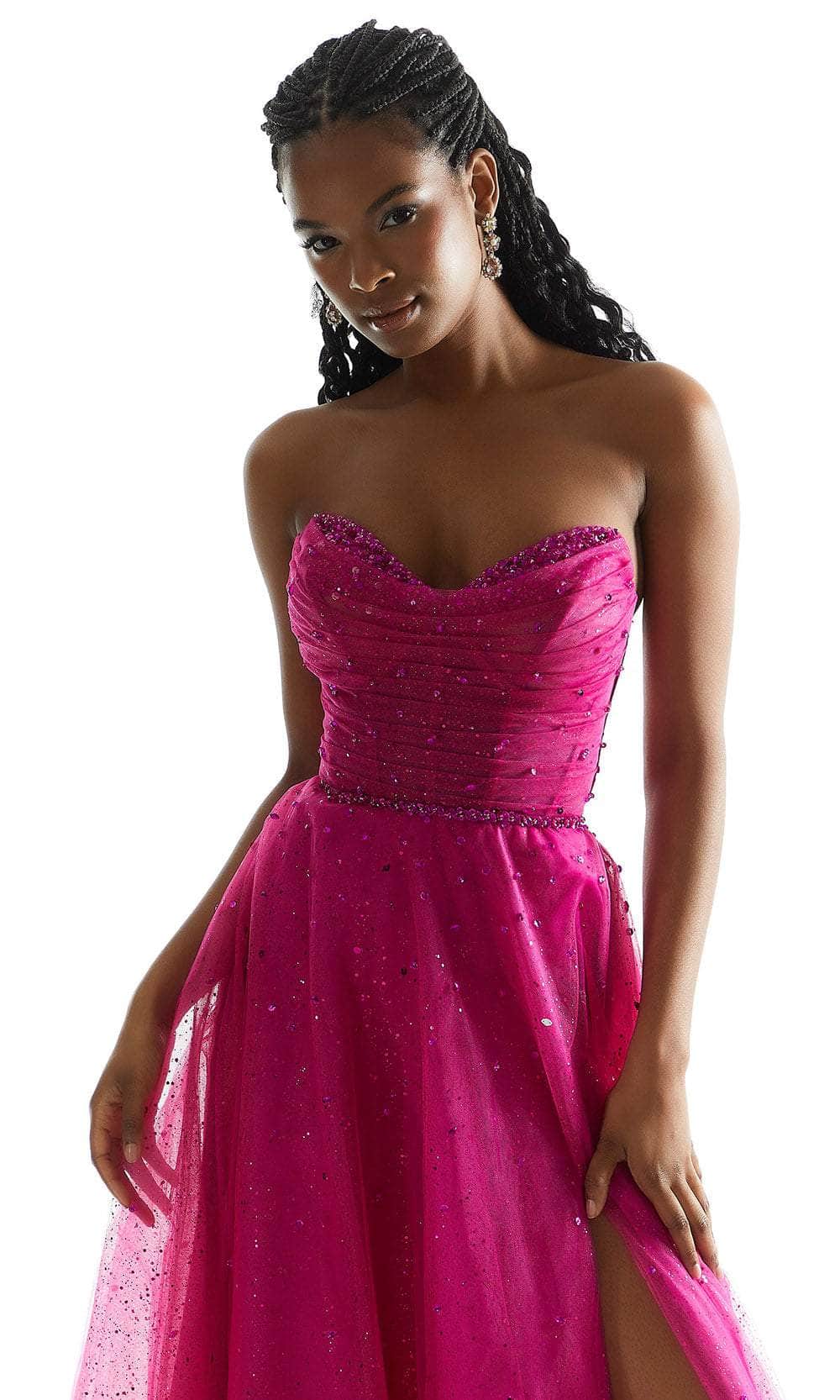 Mori Lee 49028 - Crystal Sweetheart Prom Dress - view 4