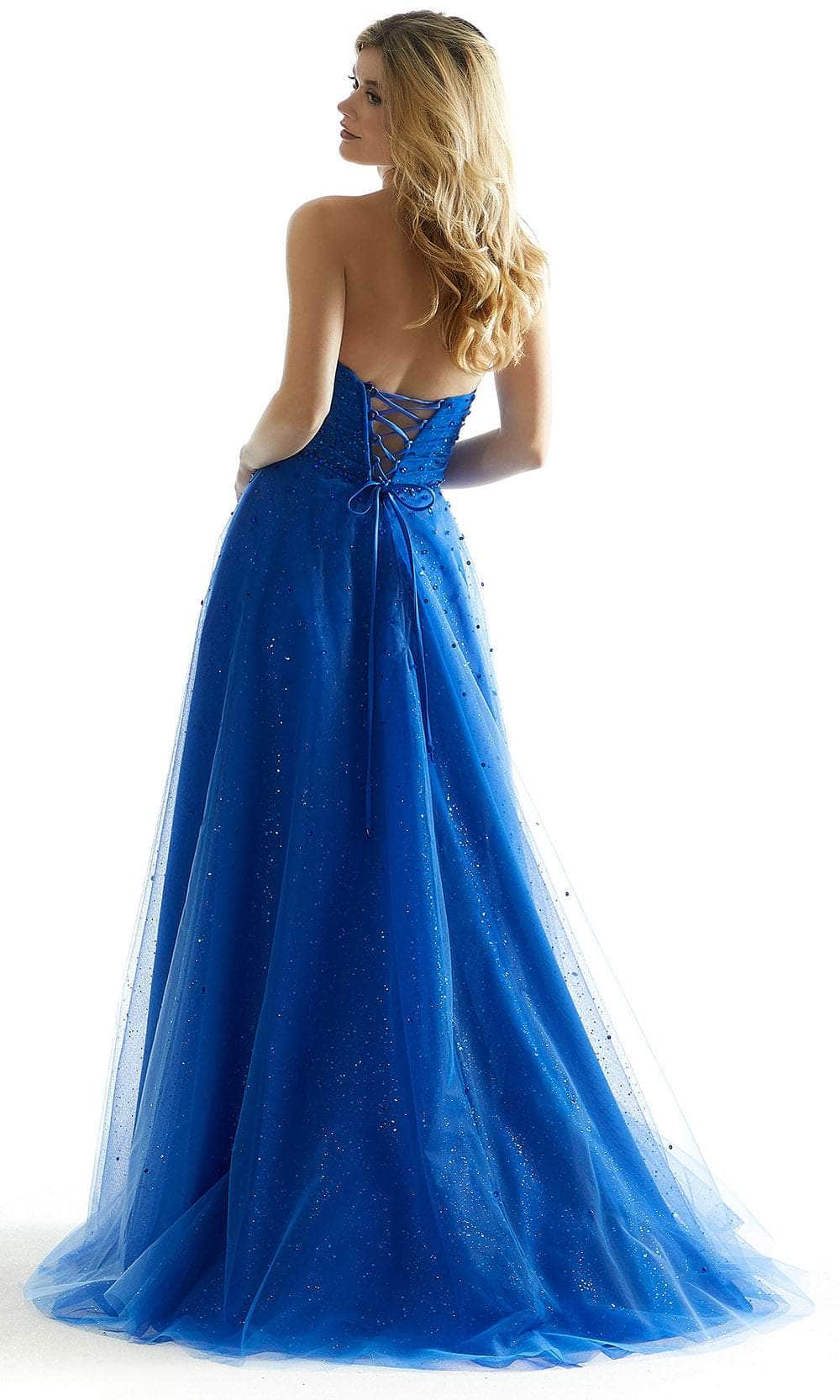 Mori Lee 49028 - Crystal Sweetheart Prom Dress - back view