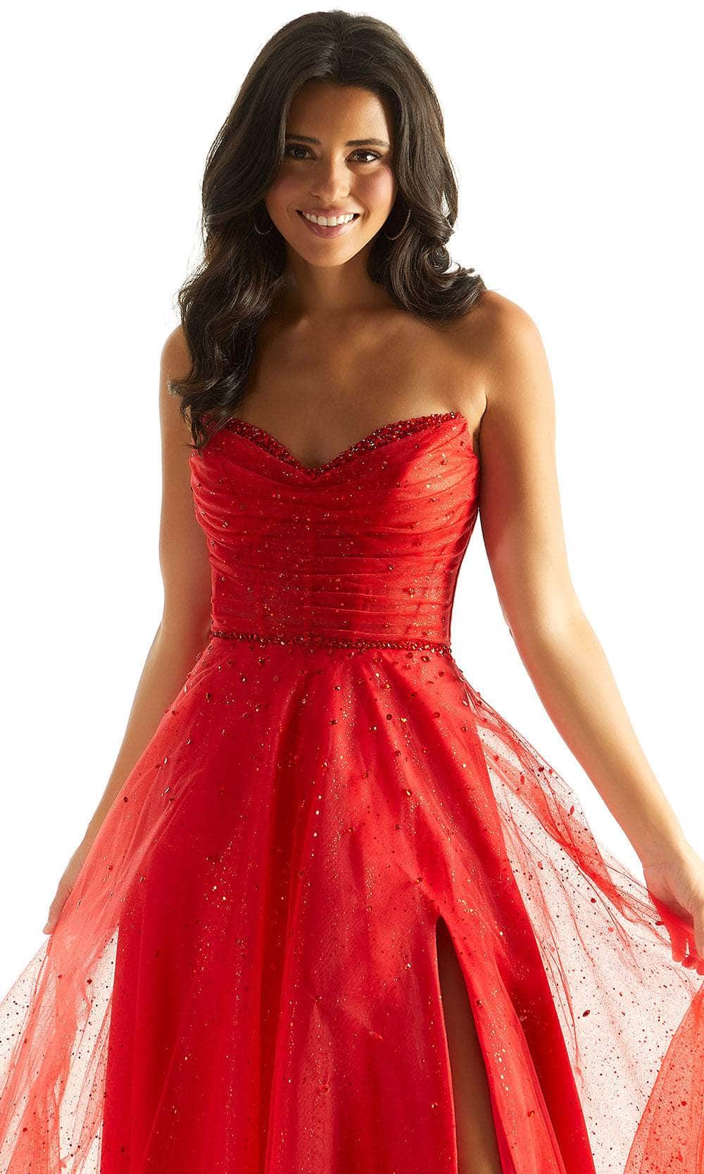 Mori Lee 49028 - Crystal Sweetheart Prom Dress - view 6