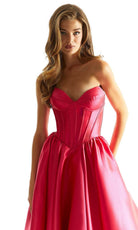 Mori Lee 49033 - Basque Corset Prom Dress - back view