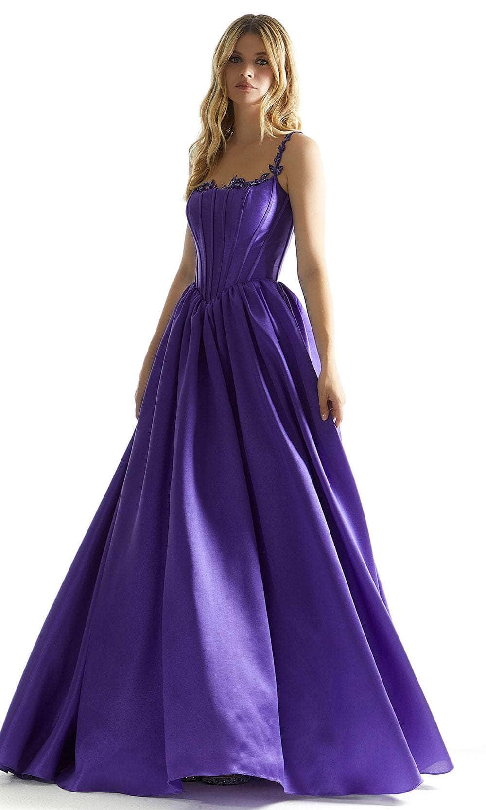 Mori Lee 49036 - Leaf Square Prom Dress - designer prom dress at Silhouette Dresses