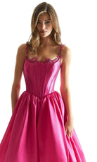 Mori Lee 49036 - Leaf Square Prom Dress - view 4