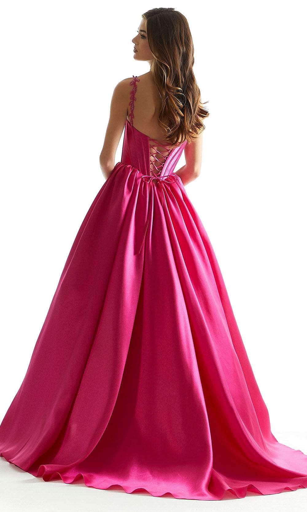 Mori Lee 49036 - Leaf Square Prom Dress - detail view