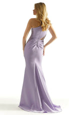 Mori Lee 49041 - Sheer Midriff Prom Dress - back view