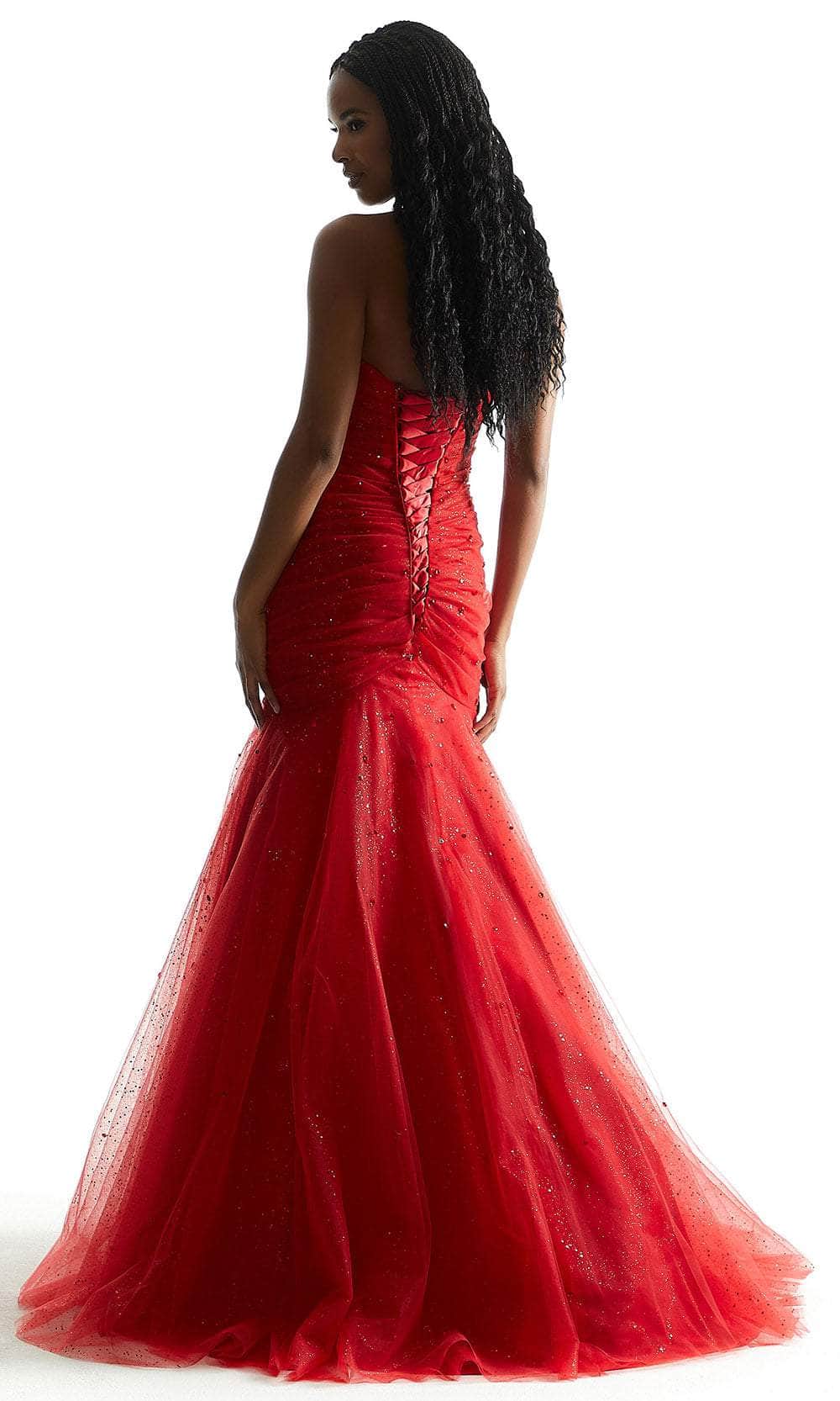 Mori Lee 49046 - Strapless Mermaid Prom Dress - detail view