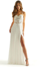 Mori Lee 49056 - Embroidered Bustier Prom Dress - view 4