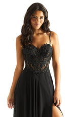 Mori Lee 49056 - Embroidered Bustier Prom Dress - view 6