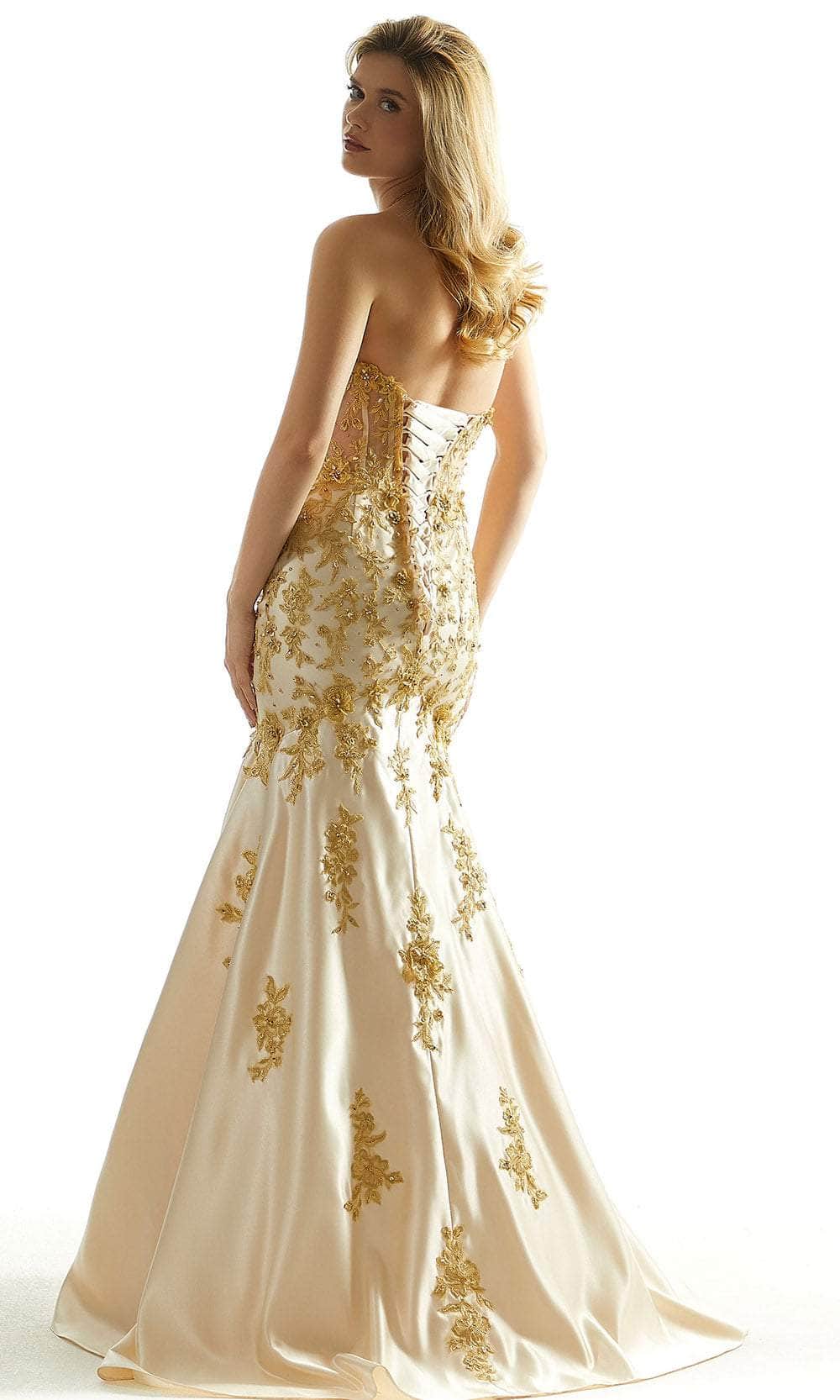 Mori Lee 49060 - Mermaid Floral Prom Dress - back view