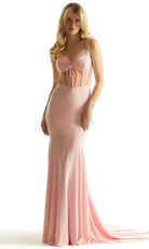 Mori Lee 49061 - Sheer Midriff Mermaid Prom Dress - designer prom dress at Silhouette Dresses