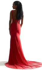 Mori Lee 49061 - Sheer Midriff Mermaid Prom Dress - back view