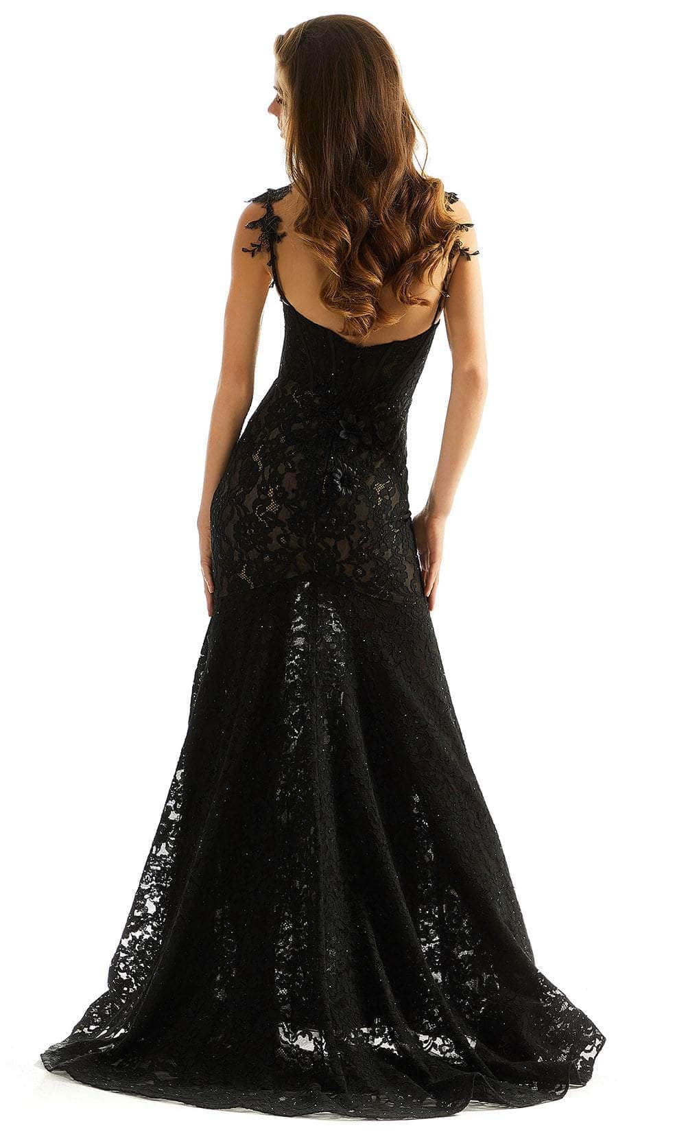 Mori Lee 49062 - Lace Corset Prom Dress - back view