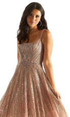 Mori Lee 49065 - Square Glitter Prom Dress - back view