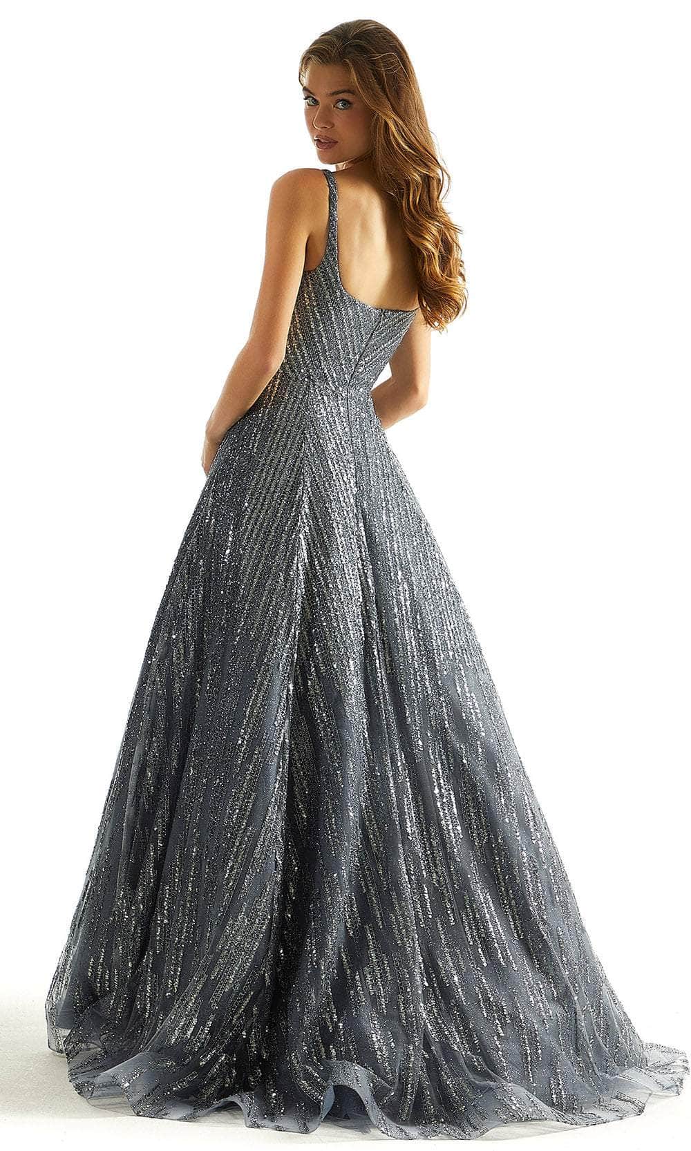 Mori Lee 49065 - Square Glitter Prom Dress - view 4