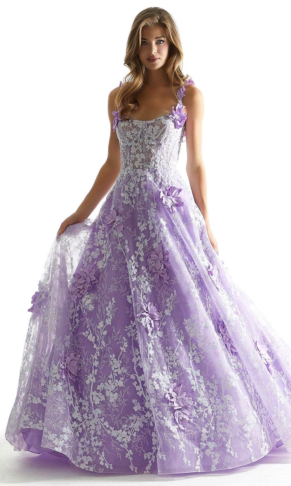 Mori Lee 49072 - Square Corset Prom Dress - designer prom dress at Silhouette Dresses