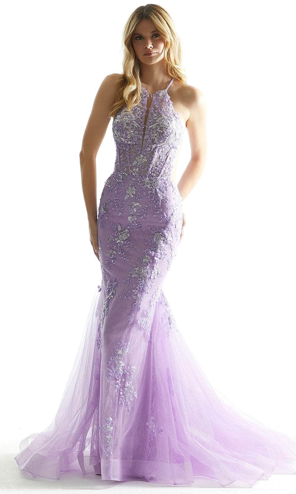 Mori Lee 49073 - Halter Mermaid Prom Dress - view 5
