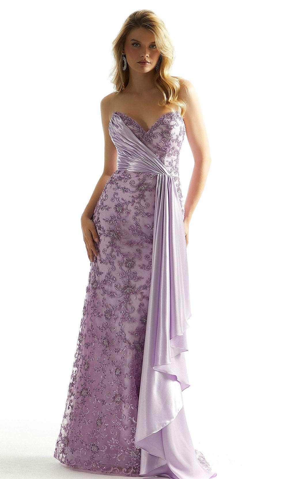 Mori Lee 49082 - Strapless Sweetheart Neck Prom Gown - designer prom dress at Silhouette Dresses