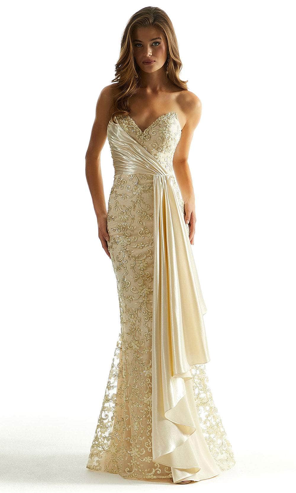Mori Lee 49082 - Strapless Sweetheart Neck Prom Gown - view 5