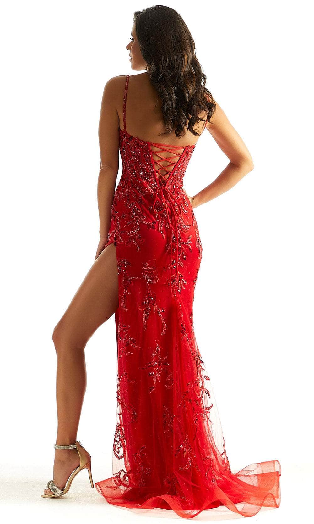 Mori Lee 49089 - Scoop Plunge Prom Dress - view 6