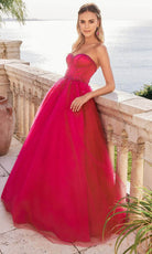Mori Lee 49100 - Sequin Bustier Prom Dress - designer prom dress at Silhouette Dresses
