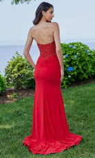 Mori Lee 49151 - Beaded Scoop Prom Dress - back view