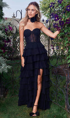 Mori Lee 49162 - Bustier A-Line Prom Dress - designer prom dress at Silhouette Dresses