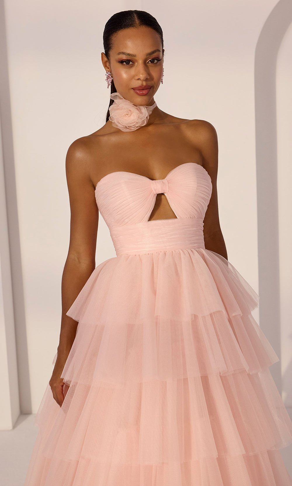 Mori Lee 49219 - Tiered Sweetheart Prom Gown with Cutout - Silhouette Dresses