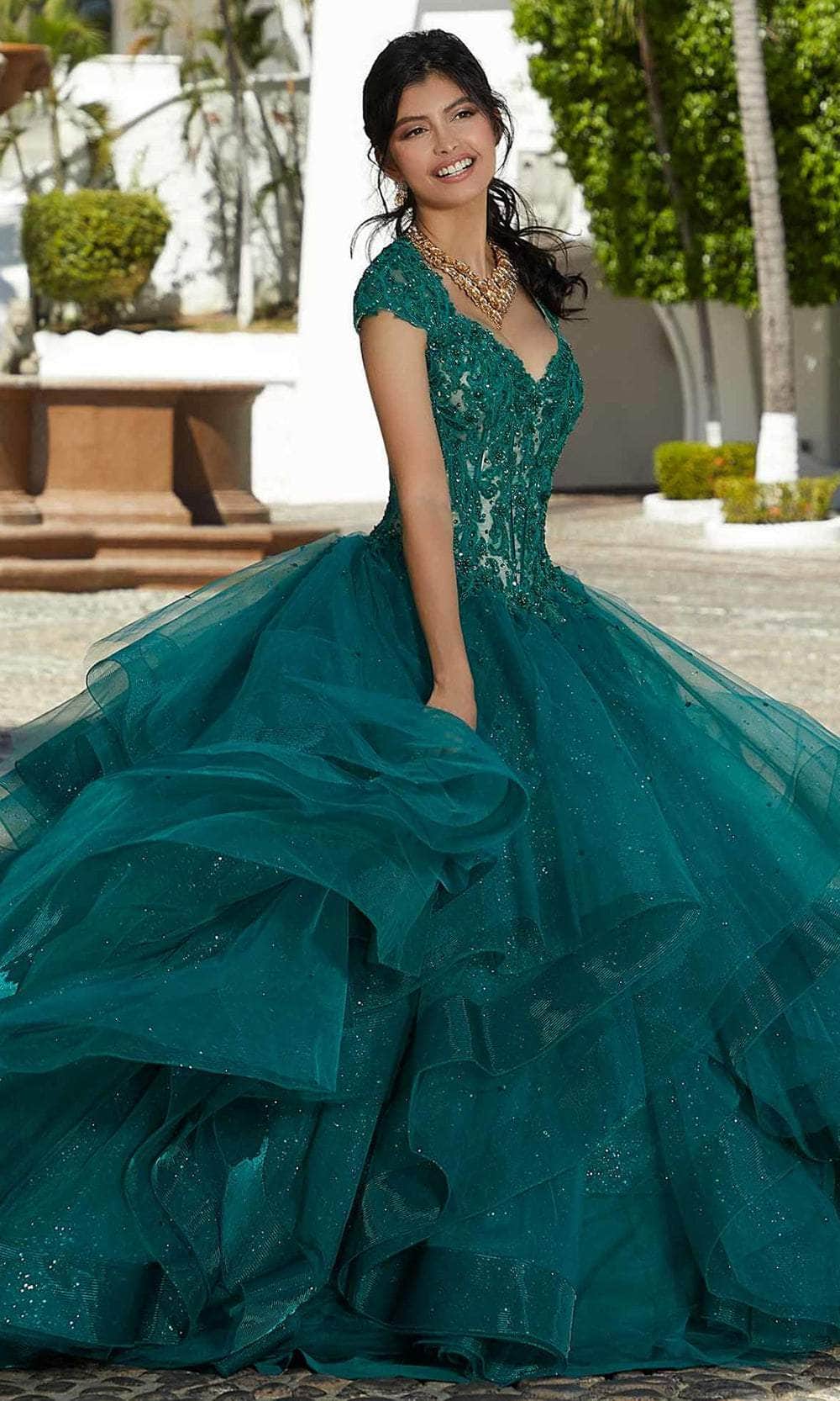 Mori Lee 60161 - Embellished Bodice Ballgown - designer ball gown at Silhouette Dresses