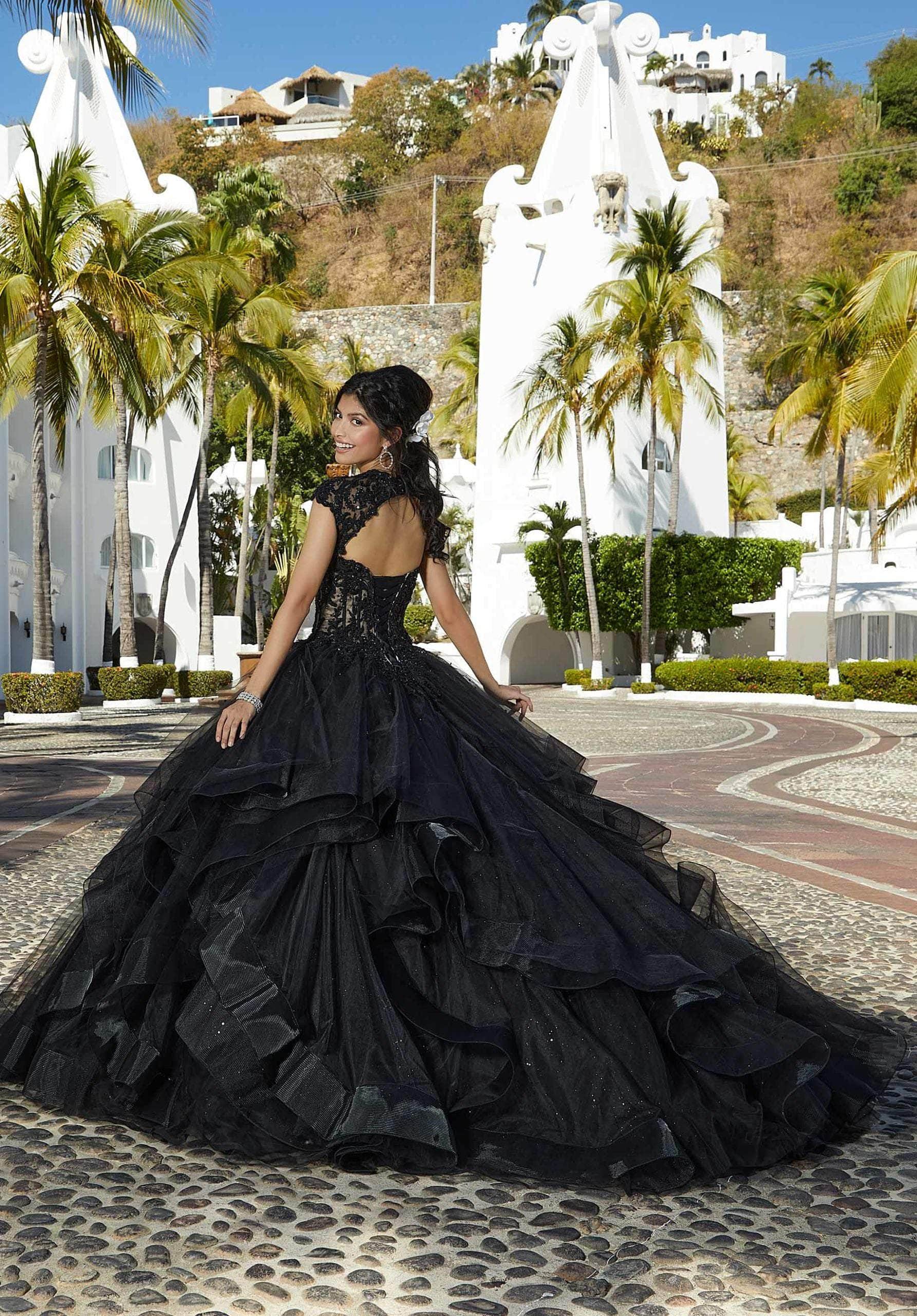 Mori Lee 60161 - Embellished Bodice Ballgown - back view