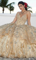 Mori Lee 60163 - Crystal Beaded Quinceanera Ballgown - view 7