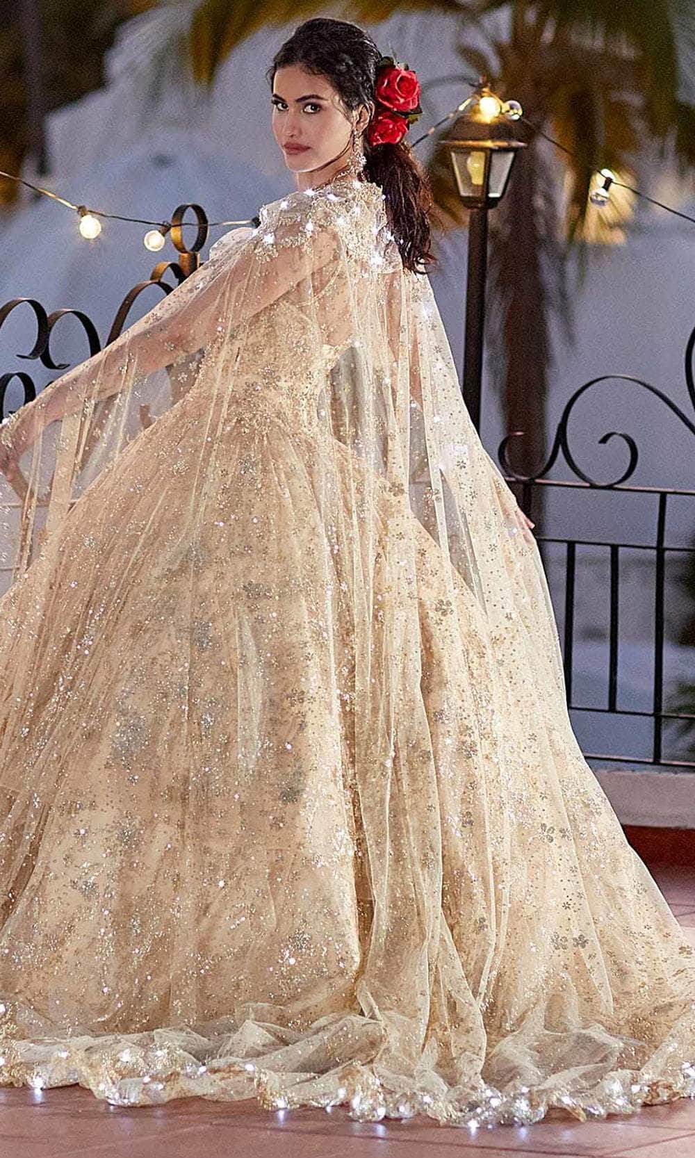 Mori Lee 60163 - Crystal Beaded Quinceanera Ballgown - view 4