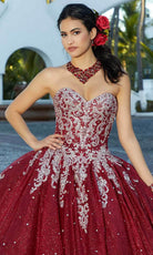 Mori Lee 60166 - Glittered Tulle Quinceanera Ballgown - view 5