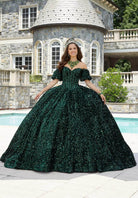 Mori Lee 60171 - Bow-Accented Back Sequin Ballgown - view 9