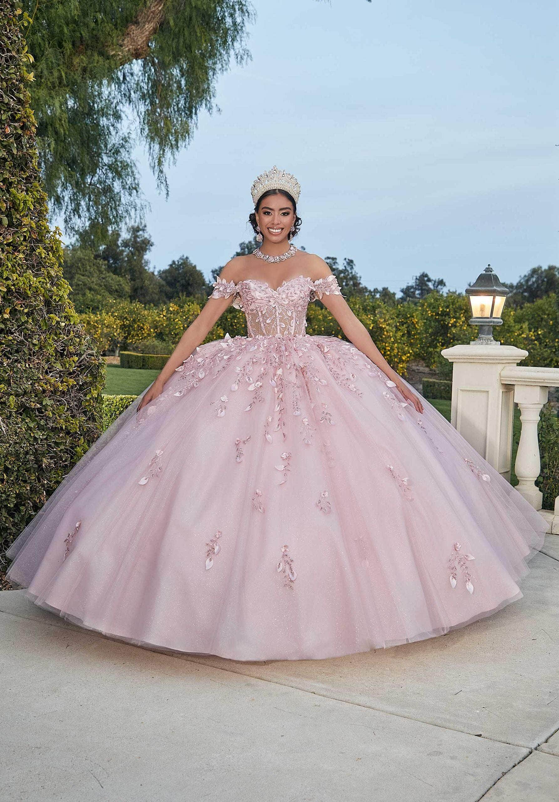 Mori Lee 60181 - Sweetheart Glitter Embroidered Ballgown - designer ball gown at Silhouette Dresses