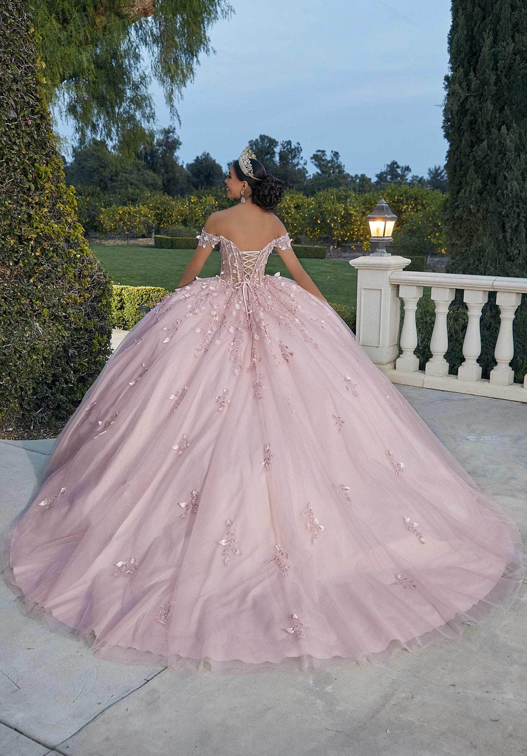Mori Lee 60181 - Sweetheart Glitter Embroidered Ballgown - view 11