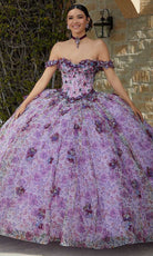 Mori Lee 60182 - 3D Floral Applique Embellished Strapless Ballgown - designer ball gown at Silhouette Dresses