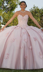 Mori Lee 60183 - Glittering Tulle Floral Embellished Ballgown - designer ball gown at Silhouette Dresses