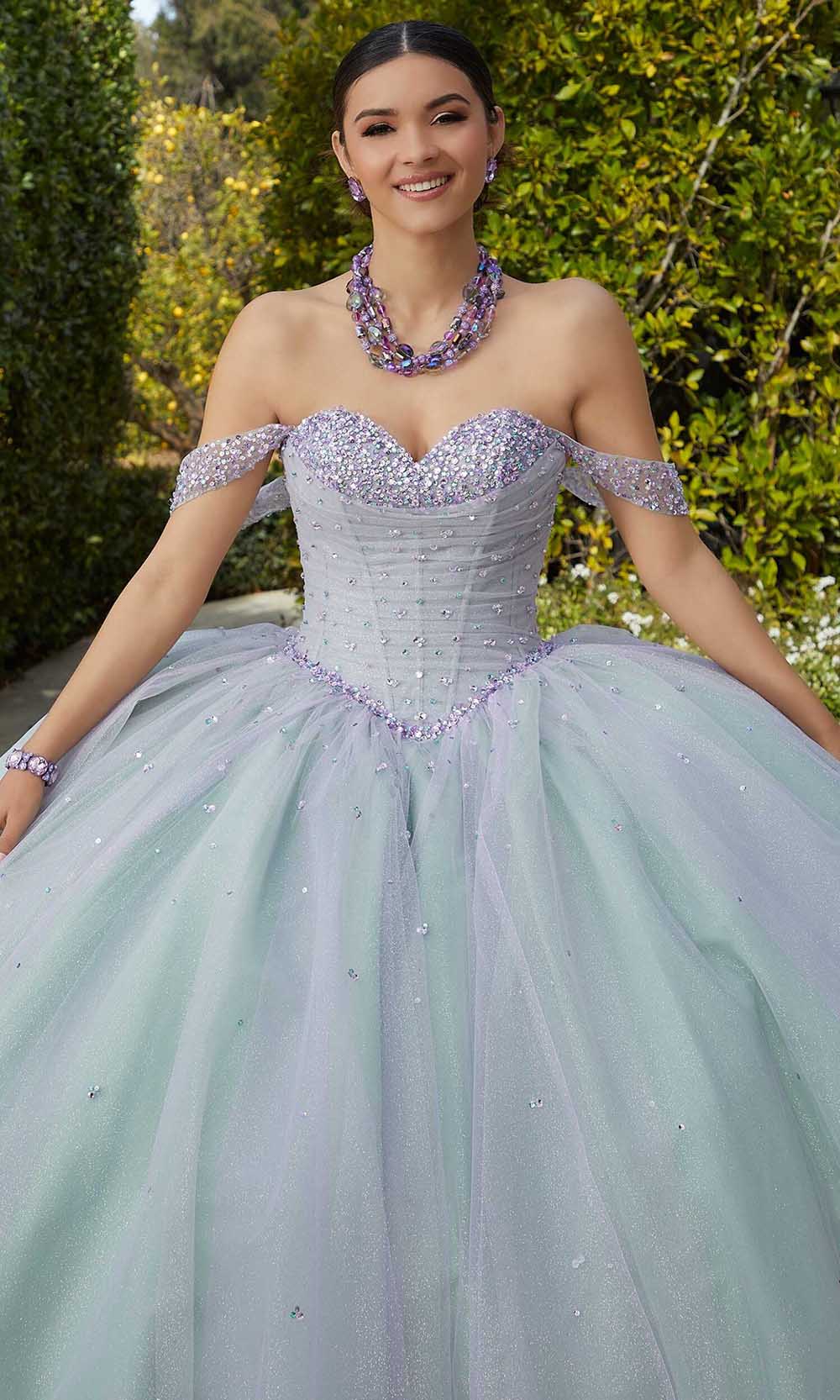Mori Lee 60184 - Beaded Sweetheart Neck Ballgown - back view