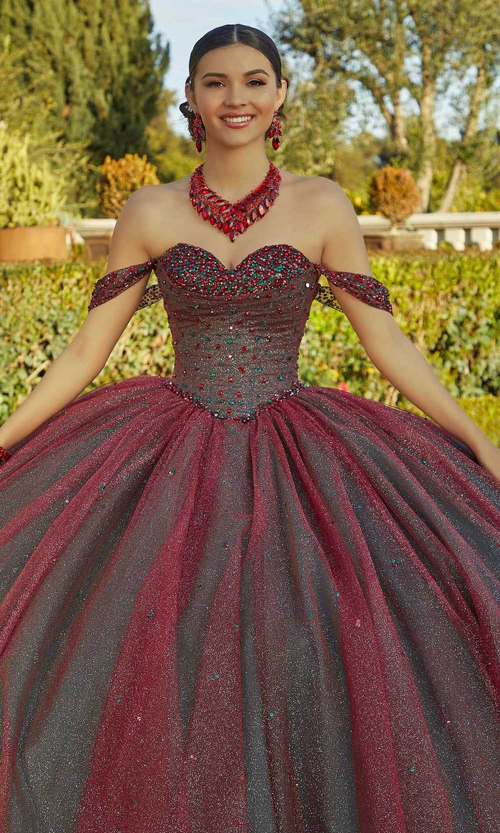Mori Lee 60184 - Beaded Sweetheart Neck Ballgown - view 5