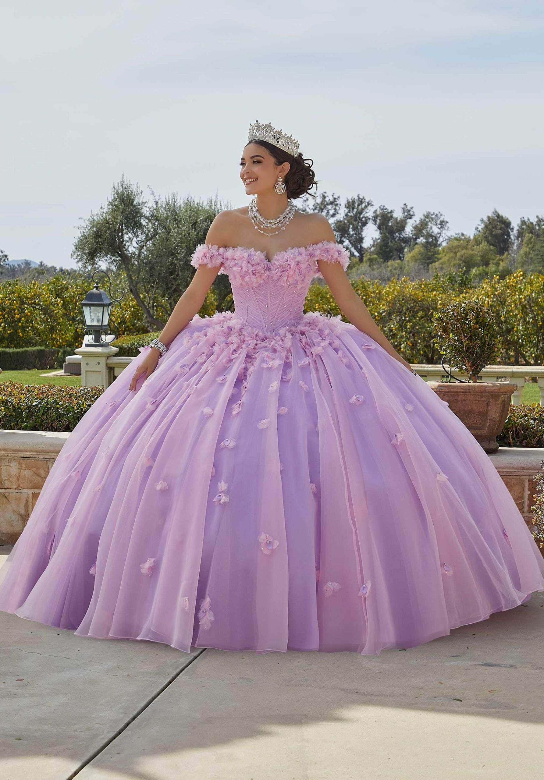 Mori Lee 60186 - Floral Embellished Sweetheart Neck Ballgown - designer ball gown at Silhouette Dresses