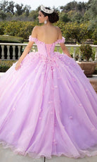 Mori Lee 60186 - Floral Embellished Sweetheart Neck Ballgown - back view