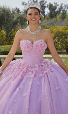 Mori Lee 60186 - Floral Embellished Sweetheart Neck Ballgown - view 5