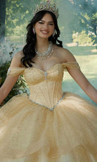 Mori Lee 60193 - Beaded Brooch Accented Sweetheart Neck Ballgown - back view
