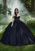 Mori Lee 60197 - 3D Floral Embellished Crystal Beaded Ballgown - view 4