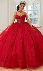 Mori Lee 60206 - Spaghetti Strap Quinceanera Ballgown - designer quinceanera gown at Silhouette Dresses